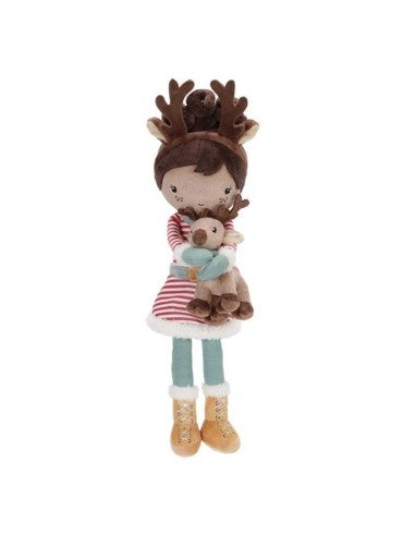 Evi - Elfo di Natale Little Dutch - Bambola di Stoffa - Christmas Doll con Renna