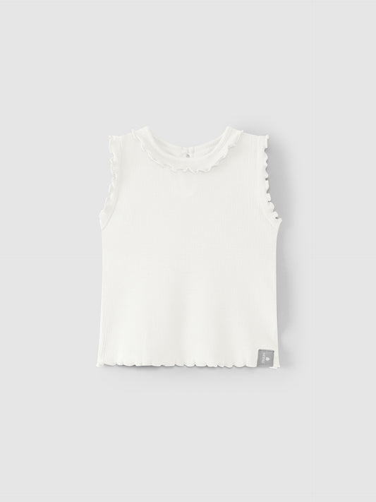 Ribbed jersey singlet