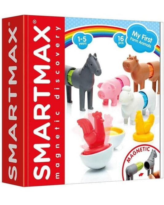 SmartMax My First Farm Animals, Magnetic Discovery Play Set, 16 Pieces