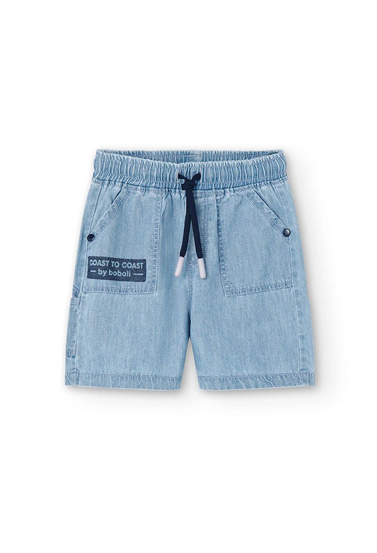 Bermuda denim da neonato sbiaditi