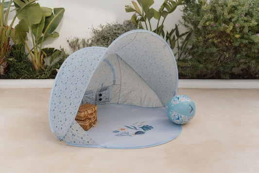 Little Dutch Tenda pieghevole Pop-up con protezione UV Ocean Dreams Blue