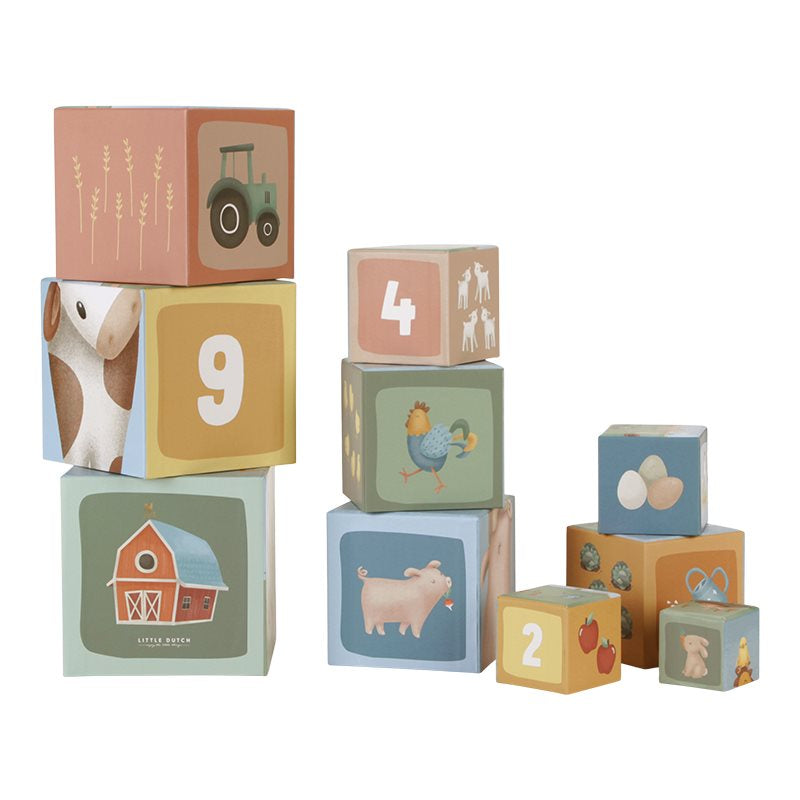 Cubi Impilabili Little Farm - Stacking Blocks Little Farm