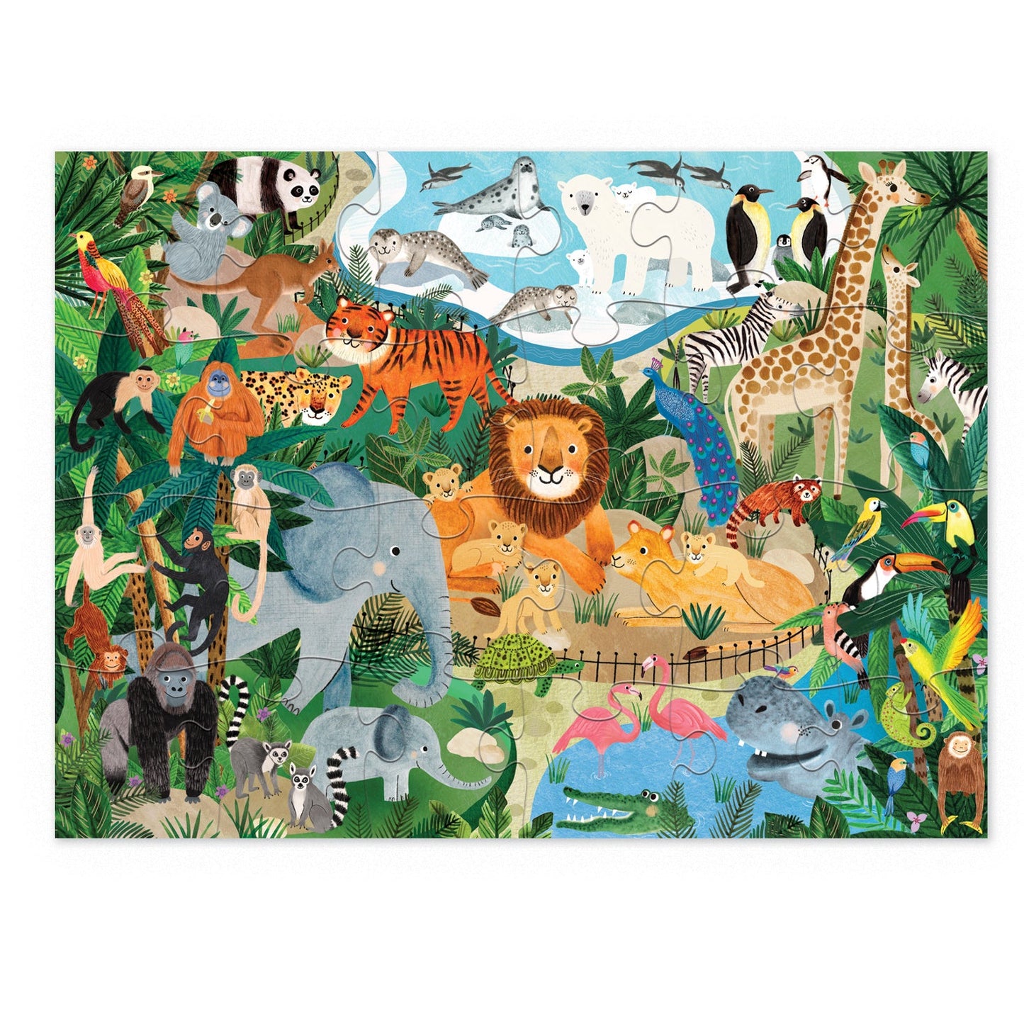 Puzzle da 24 pezzi - Zoo