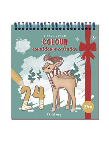 Calendario dell'Avvento da Colorare - Little Dutch - 24 tavole illustrate da colorare