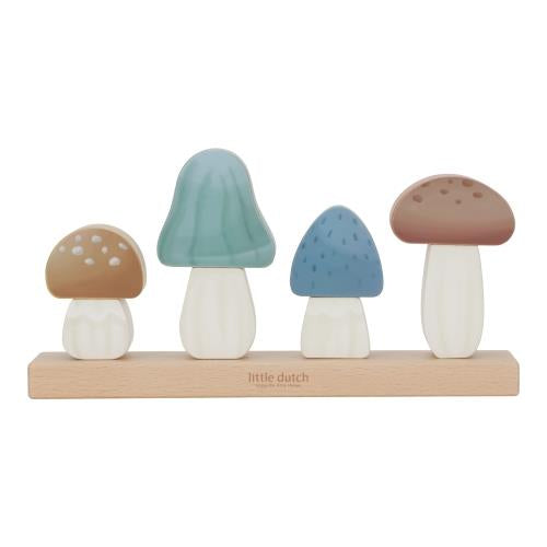 Funghi Puzzle Impilabili Incastri Amici della Foresta - Stacking Puzzle Mushrooms Forest Friends